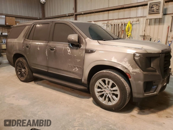 2021 GMC Yukon SLT with VIN 1GKS1BKD3MR185989, listed as a Copart auction lot 45839325 with 0 mi miles and Salvage Title. Bid and sale history available at carsss.com. Image 4.