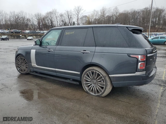 2020 Land Rover Range Rover Autobiography with VIN SALGV5SE0LA574059, listed as a Copart auction lot 86183204 with 32,691 mi miles and Salvage Title. Bid and sale history available at carsss.com. Image 2.