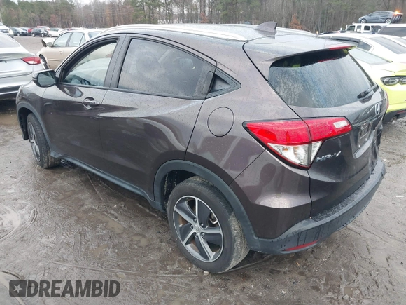 2022 Honda HR-V EX with VIN 3CZRU6H53NM716534, listed as a IAAI auction lot 41046653 with 21,533 mi miles. Bid and sale history available at carsss.com. Image 3.