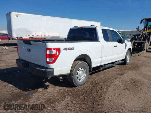 2021 Ford F-150 XL with VIN 1FTFX1E59MFC09787, listed as a IAAI auction lot 42162828 with 96,215 mi miles and . Bid and sale history available at DreamBid. Image 4.