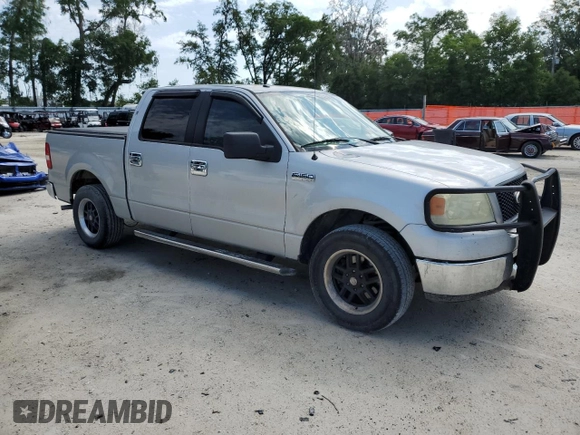 2006 Ford F-150 XLT with VIN 1FTRW12W06KD84579, listed as a Copart auction lot 55090155 with 296,917 mi miles and Salvage Title. Bid and sale history available at DreamBid. Image 4.
