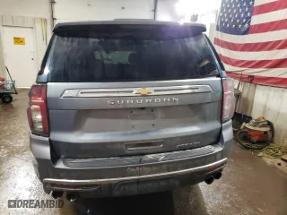 2022 Chevrolet Suburban Premier with VIN 1GNSKFKD7NR223006, listed as a Copart auction lot 84526554 with 0 mi miles and Salvage Title. Bid and sale history available at carsss.com. Image 6.