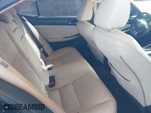 2015 Lexus IS 250 with VIN JTHCF1D26F5016808, listed as a IAAI auction lot 41530079 with 117,936 mi miles and . Bid and sale history available at DreamBid. Image 8.