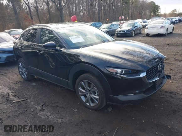 2024 Mazda CX-30 S Preferred z VIN 3MVDMBCM4RM681739, wystawiony jako IAAI lot #41788291 z przebiegiem 7 757 mil mil oraz . Historia ofert i sprzedaży dostępna na DreamBid. Obrazek 1.