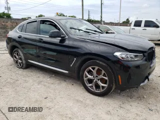 2022 BMW X4 xDrive30i with VIN 5UX33DT09N9J72228, listed as a Copart auction lot 57363773 with 0 mi miles. Bid and sale history available at carsss.com. Image 4.