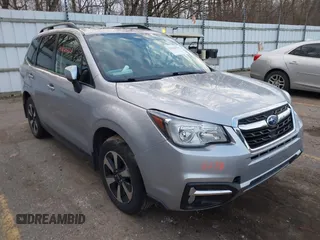 2018 Subaru Forester Premium with VIN JF2SJAEC3JH403764, listed as a IAAI auction lot 41828278 with 84,085 mi miles and . Bid and sale history available at DreamBid. Image 1.