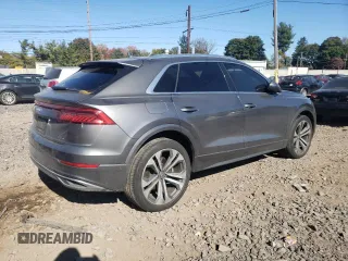2020 Audi Q8 Premium Plus with VIN WA1BVAF16LD025363, listed as a Copart auction lot 76020984 with 48,724 mi miles and Salvage Title. Bid and sale history available at carsss.com. Image 3.