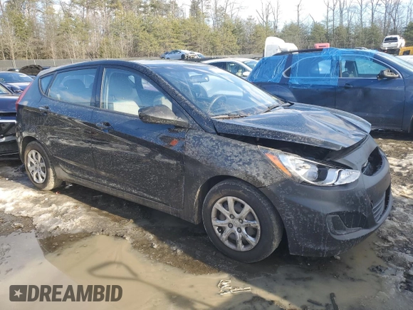 2014 Hyundai Accent GS with VIN KMHCT5AE8EU165981, listed as a Copart auction lot 88090345 with 160,648 mi miles and Salvage title. Bid and sale history available at DreamBid. Image 4.
