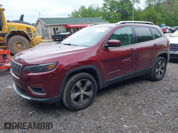 2019 Jeep Cherokee Limited with VIN 1C4PJMDX3KD235353, listed as a IAAI auction lot 42356341 with 104,109 mi miles and . Bid and sale history available at DreamBid. Image 17.
