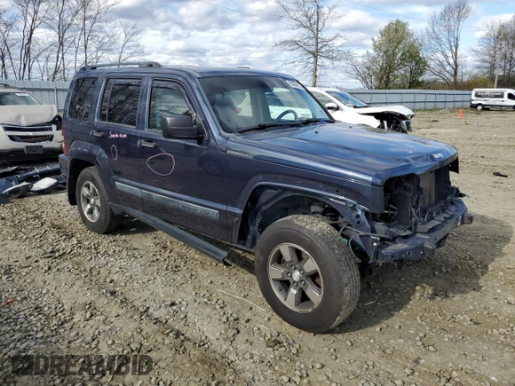 2008 Jeep Liberty Sport with VIN 1J8GN28K98W253689, listed as a Copart auction lot 53069125 with 191,623 mi miles and Salvage Title. Bid and sale history available at carsss.com. Image 4.