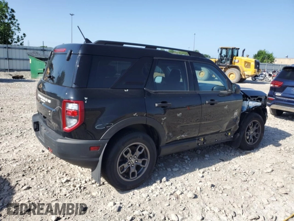 2021 Ford Bronco Sport Big Bend with VIN 3FMCR9B60MRA57387, listed as a Copart auction lot 60787565 with 106,927 mi miles and Salvage title. Bid and sale history available at DreamBid. Image 3.