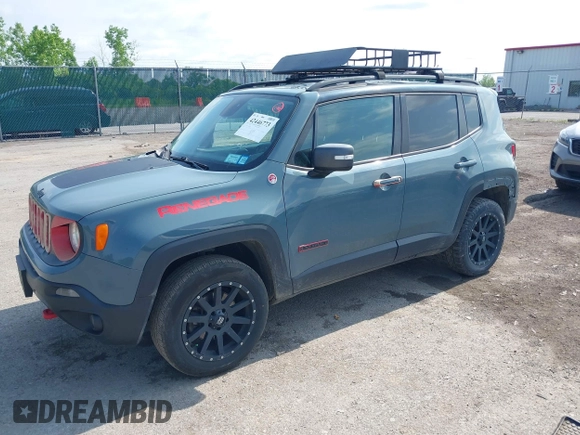 2016 Jeep Renegade Trailhawk with VIN ZACCJBCTXGPD99550, listed as a IAAI auction lot 42446773 with 174,283 mi miles and . Bid and sale history available at DreamBid. Image 2.