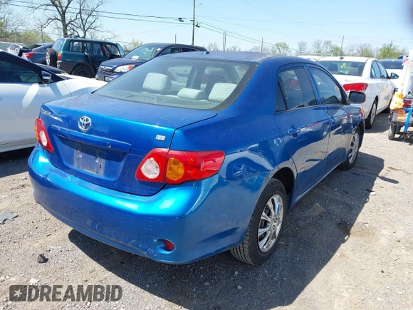 2009 Toyota Corolla with VIN 1NXBU40EX9Z065519, listed as a IAAI auction lot 42057981 with 201,480 mi miles. Bid and sale history available at carsss.com. Image 4.