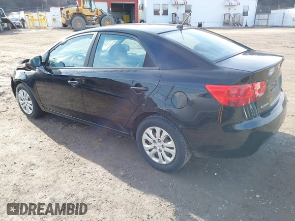 2012 Kia Forte EX with VIN KNAFU4A25C5521998, listed as a IAAI auction lot 41705662 with 129,394 mi miles. Bid and sale history available at carsss.com. Image 3.