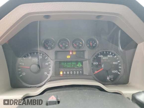 2010 Ford F-350 with VIN 1FTWX3BR9AEA40875, listed as a Copart auction lot 50977535 with 177,440 mi miles and Clean title. Bid and sale history available at DreamBid. Image 9.