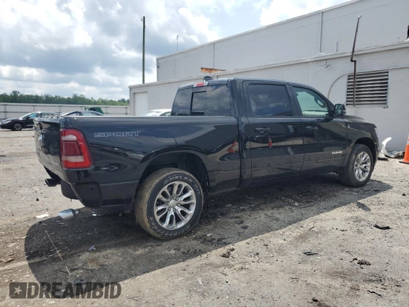 2023 Ram 1500 Laramie with VIN 1C6SRFRT1PN577199, listed as a Copart auction lot 64833895 with 22,119 mi miles and Salvage title. Bid and sale history available at DreamBid. Image 3.