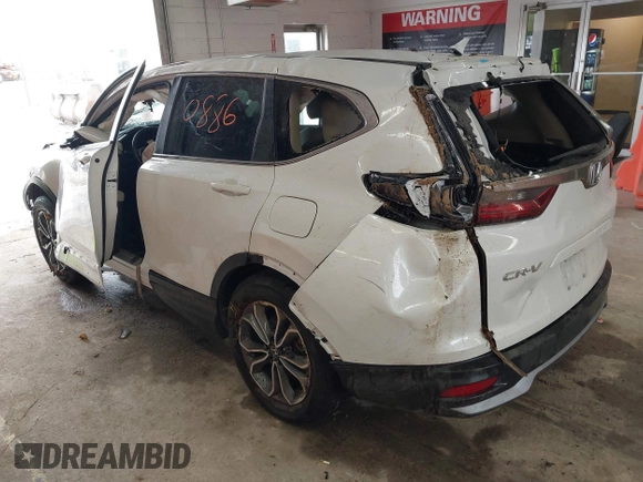 2022 Honda CR-V EX-L z VIN 2HKRW2H83NH653721, wystawiony jako IAAI lot #42340886 z przebiegiem 33 524 mil mil oraz . Historia ofert i sprzedaży dostępna na DreamBid. Obrazek 3.