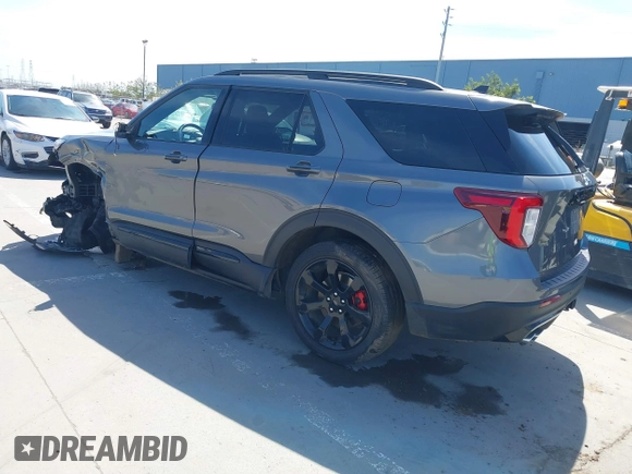 2023 Ford Explorer ST with VIN 1FM5K8GC5PGB33235, listed as a IAAI auction lot 41884887 with 16,456 mi miles. Bid and sale history available at carsss.com. Image 3.