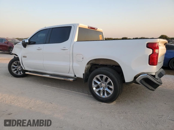 2022 Chevrolet Silverado 1500 LT with VIN 1GCPACED2NZ579651, listed as a Copart auction lot 75667024 with 0 mi miles and Salvage Title. Bid and sale history available at carsss.com. Image 2.