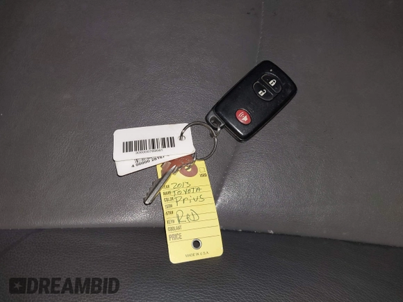 2013 Toyota Prius One with VIN JTDKN3DU3D0355839, listed as a IAAI auction lot 41563869 with 101,421 mi miles and . Bid and sale history available at DreamBid. Image 11.