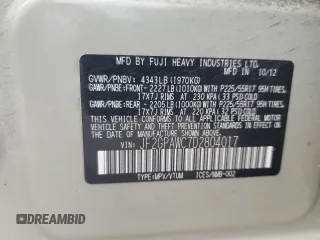 2013 Subaru Crosstrek Premium с VIN JF2GPAWC7D2804017, выставлен на аукционе Copart как лот 58348765 с пробегом 200 397 миль миль и Списание • Salvage title. История ставок и продаж доступна на DreamBid. Изображение 13.