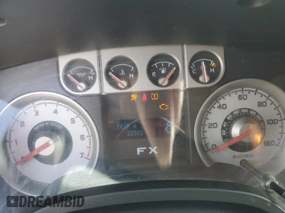 2010 Ford F-150 XL with VIN 1FTFW1EV9AFB85750, listed as a Copart auction lot 54044555 with 205,053 mi miles and Salvage Title. Bid and sale history available at carsss.com. Image 9.