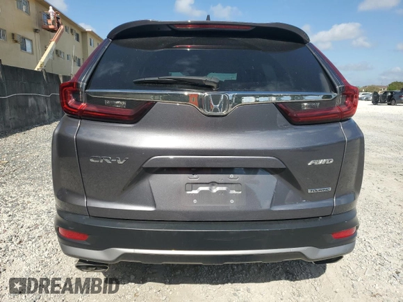 2020 Honda CR-V Touring with VIN 2HKRW2H96LH677520, listed as a Copart auction lot 52264155 with 33,909 mi miles and Salvage Title. Bid and sale history available at DreamBid. Image 6.