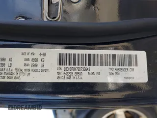 2008 Dodge Caliber R/T with VIN 1B3HB78K78D739643, listed as a IAAI auction lot 41681944 with 140,925 mi miles and . Bid and sale history available at DreamBid. Image 9.