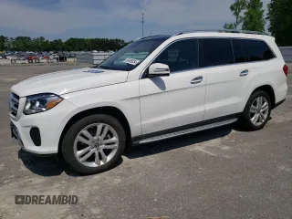 2017 Mercedes-Benz GLS 450 with VIN 4JGDF6EE0HA937391, listed as a Copart auction lot 55498034 with 45,202 mi miles and . Bid and sale history available at DreamBid. Image 1.