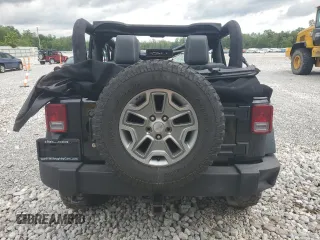 2015 Jeep Wrangler Rubicon with VIN 1C4HJWCG0FL755717, listed as a Copart auction lot 61375435 with 153,207 mi miles and Salvage title. Bid and sale history available at DreamBid. Image 6.