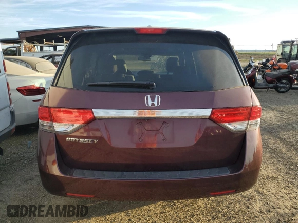2015 Honda Odyssey EX-L with VIN 5FNRL5H6XFB065761, listed as a Copart auction lot 47125025 with 97,263 mi miles and Salvage Title. Bid and sale history available at DreamBid. Image 6.
