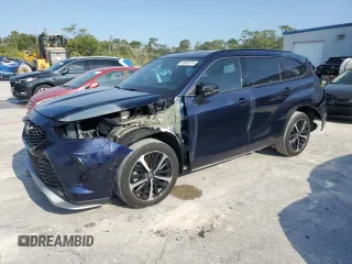 2022 Toyota Highlander XSE with VIN 5TDLZRAH5NS133434, listed as a Copart auction lot 53945075 with 47,634 mi miles and Salvage title. Bid and sale history available at DreamBid. Image 1.