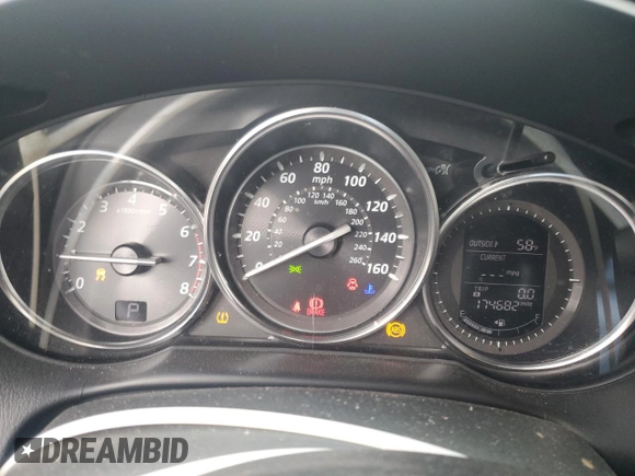 2015 Mazda CX-5 Grand Touring with VIN JM3KE2DY6F0504784, listed as a Copart auction lot 47671705 with 174,682 mi miles and Salvage Title. Bid and sale history available at carsss.com. Image 9.