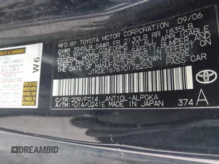 2007 Scion tC Spec with VIN JTKDE167670178253, listed as a IAAI auction lot 42820882 with Not provided miles and . Bid and sale history available at DreamBid. Image 9.