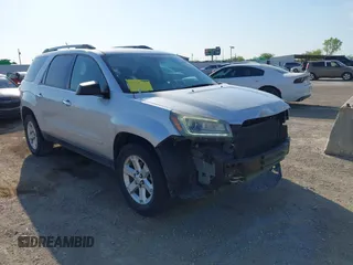 2014 GMC Acadia SLE z VIN 1GKKRNED4EJ105508, wystawiony jako IAAI lot #42042316 z przebiegiem 112 109 mil mil oraz . Historia ofert i sprzedaży dostępna na DreamBid. Obrazek 1.