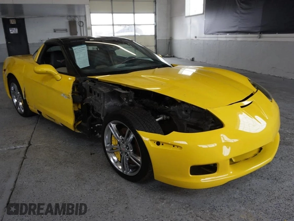 2008 Chevrolet Corvette with VIN 1G1YY26W585123965, listed as a Copart auction lot 45960685 with 55,239 mi miles and Salvage Title. Bid and sale history available at carsss.com. Image 1.