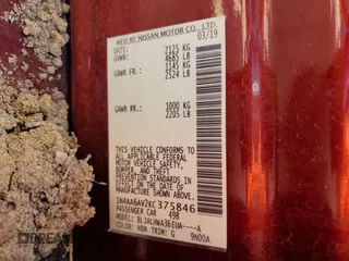2019 Nissan Maxima SL с VIN 1N4AA6AV2KC375846, выставлен на аукционе Copart как лот 51271825 с пробегом 120 002 миль миль и Списание • Salvage title. История ставок и продаж доступна на DreamBid. Изображение 13.
