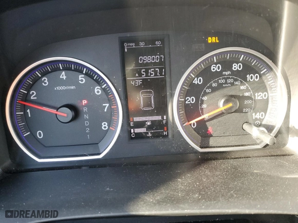 2009 Honda CR-V EX-L with VIN JHLRE48759C023161, listed as a Copart auction lot 49144395 with 98,007 mi miles and Salvage Title. Bid and sale history available at carsss.com. Image 9.