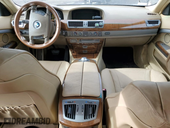 2002 BMW 7 Series 745i z VIN WBAGL63472DP56408, wystawiony jako Copart lot #43949925 z przebiegiem 92 755 mil mil oraz Szkoda całkowita • Salvage title. Historia ofert i sprzedaży dostępna na DreamBid. Obrazek 8.