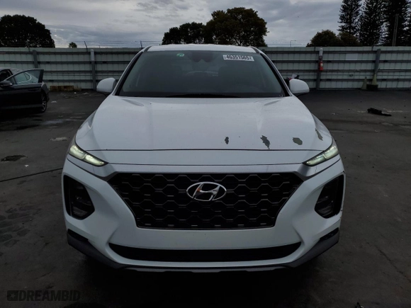 2019 Hyundai Santa Fe SE with VIN 5NMS23AD9KH039159, listed as a Copart auction lot 46351565 with 59,426 mi miles and Non Repairable. Bid and sale history available at carsss.com. Image 5.