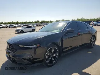 2025 Honda Accord Sport with VIN 1HGCY2F59SA002641, listed as a Copart auction lot 56053315 with 28,234 mi miles and Salvage title. Bid and sale history available at DreamBid. Image 1.