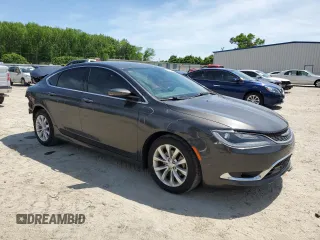 2015 Chrysler 200 C with VIN 1C3CCCCB7FN681230, listed as a Copart auction lot 54155555 with 129,652 mi miles and Clean Title. Bid and sale history available at carsss.com. Image 4.