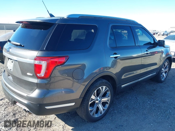 2018 Ford Explorer Platinum with VIN 1FM5K8HTXJGB79861, listed as a IAAI auction lot 41414463 with 76,146 mi miles. Bid and sale history available at carsss.com. Image 4.