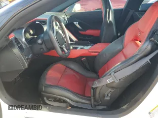 2017 Chevrolet Corvette Z06 2LZ with VIN 1G1YS2D68H5604880, listed as a Copart auction lot 74117834 with 0 mi miles and Salvage Title. Bid and sale history available at carsss.com. Image 7.