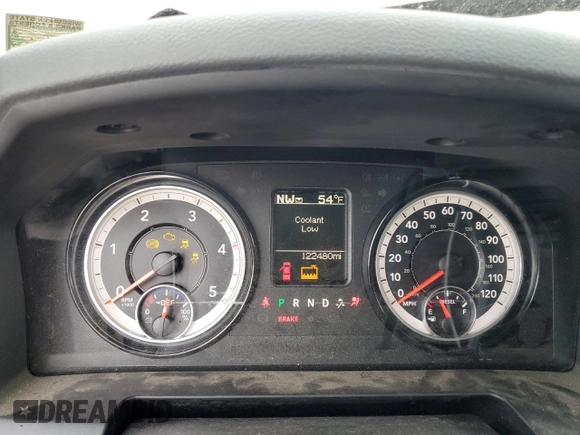 2018 Ram 2500 Tradesman with VIN 3C6UR5HL7JG121745, listed as a Copart auction lot 53988425 with 122,480 mi miles and Salvage title. Bid and sale history available at DreamBid. Image 9.