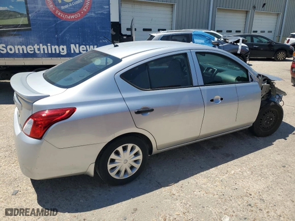 2015 Nissan Versa S Plus with VIN 3N1CN7AP7FL959865, listed as a Copart auction lot 57303384 with 90,711 mi miles and Salvage Title. Bid and sale history available at carsss.com. Image 3.