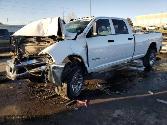 2021 Ram 2500 Tradesman with VIN 3C6UR5HJ3MG503242, listed as a Copart auction lot 43940955 with 0 mi miles and Non Repairable. Bid and sale history available at carsss.com. Image 1.