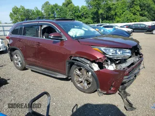 2019 Toyota Highlander Limited with VIN 5TDDZRFH5KS944272, listed as a Copart auction lot 62343035 with 81,886 mi miles and Salvage title. Bid and sale history available at DreamBid. Image 4.