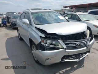 2013 Lexus RX 350 z VIN JTJBK1BA7D2033504, wystawiony jako IAAI lot #42043938 z przebiegiem 141 491 mil mil oraz . Historia ofert i sprzedaży dostępna na DreamBid. Obrazek 1.