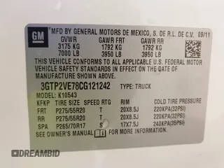 2012 GMC Sierra 1500 SLE z VIN 3GTP2VE78CG121242, wystawiony jako IAAI lot #42221764 z przebiegiem 164 755 mil mil oraz . Historia ofert i sprzedaży dostępna na DreamBid. Obrazek 9.